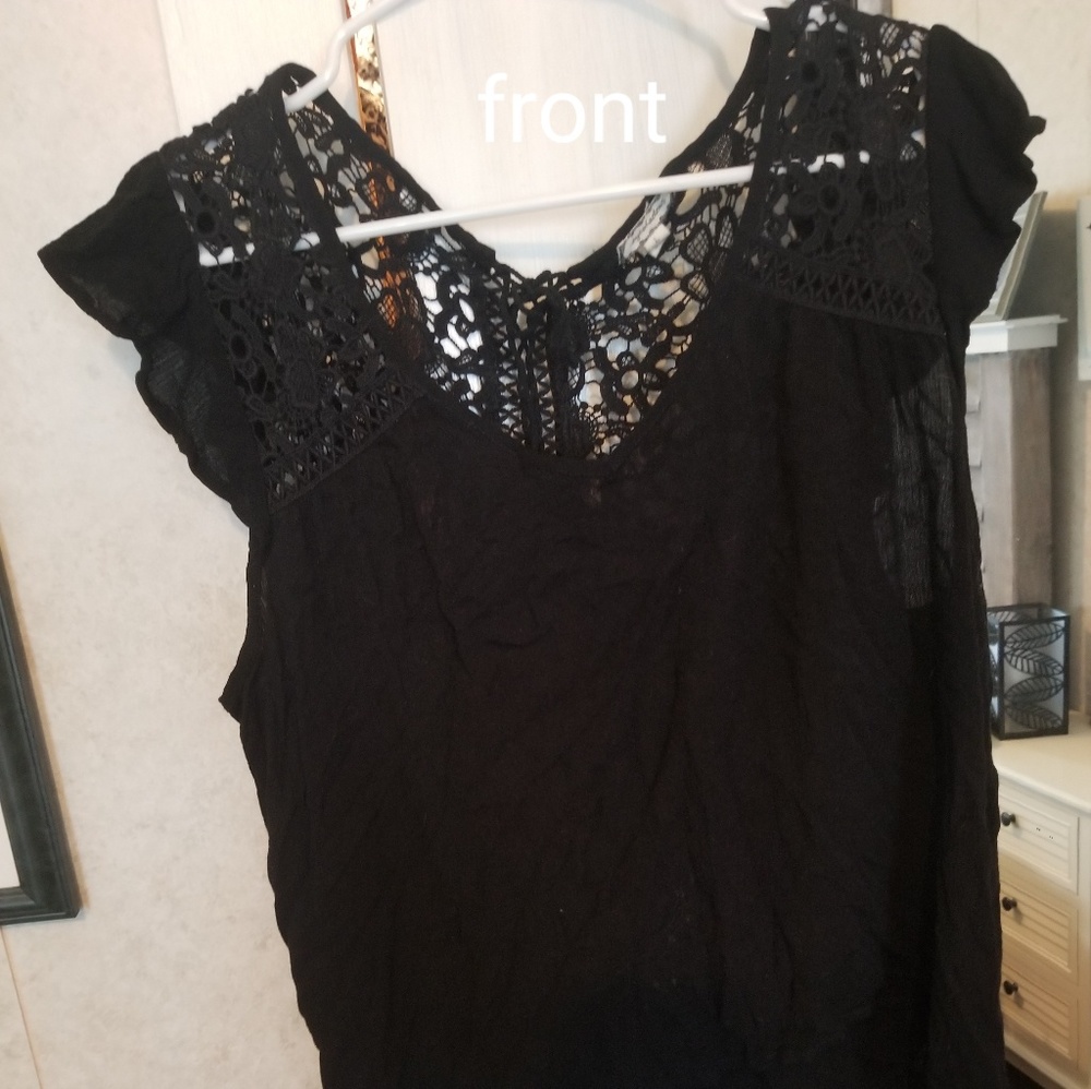 Sexy black blouse